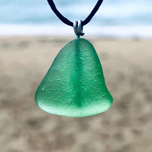 Hand Crafted Jewelry - Palm Breeze Seaglass Necklace